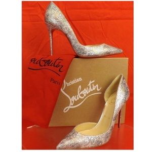 CHRISTIAN LOUBOUTIN GLITTER D’ORSAY PUMPS!